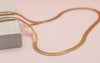 Harper Necklace || Herringbone Snake Chain