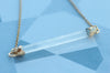 Raw Lemurian Quartz Bar Necklace || Elevate Necklace
