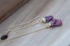 Raw Ruby Threader Earring || July
