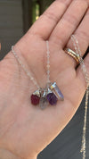 Personalized Birthstone Charm Necklace || Mother's Necklace