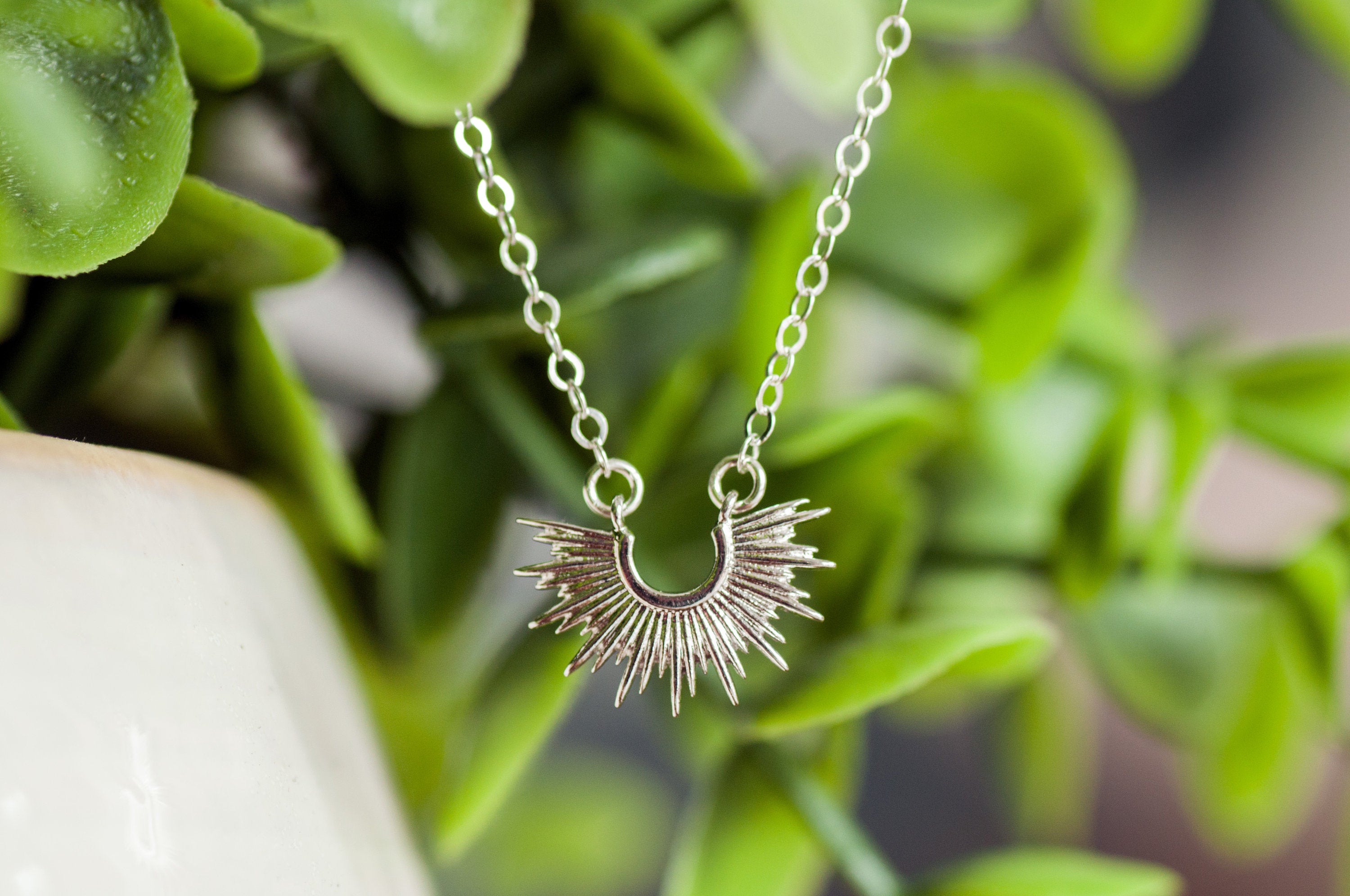 The Light Beam Necklace || Sunburst Necklace