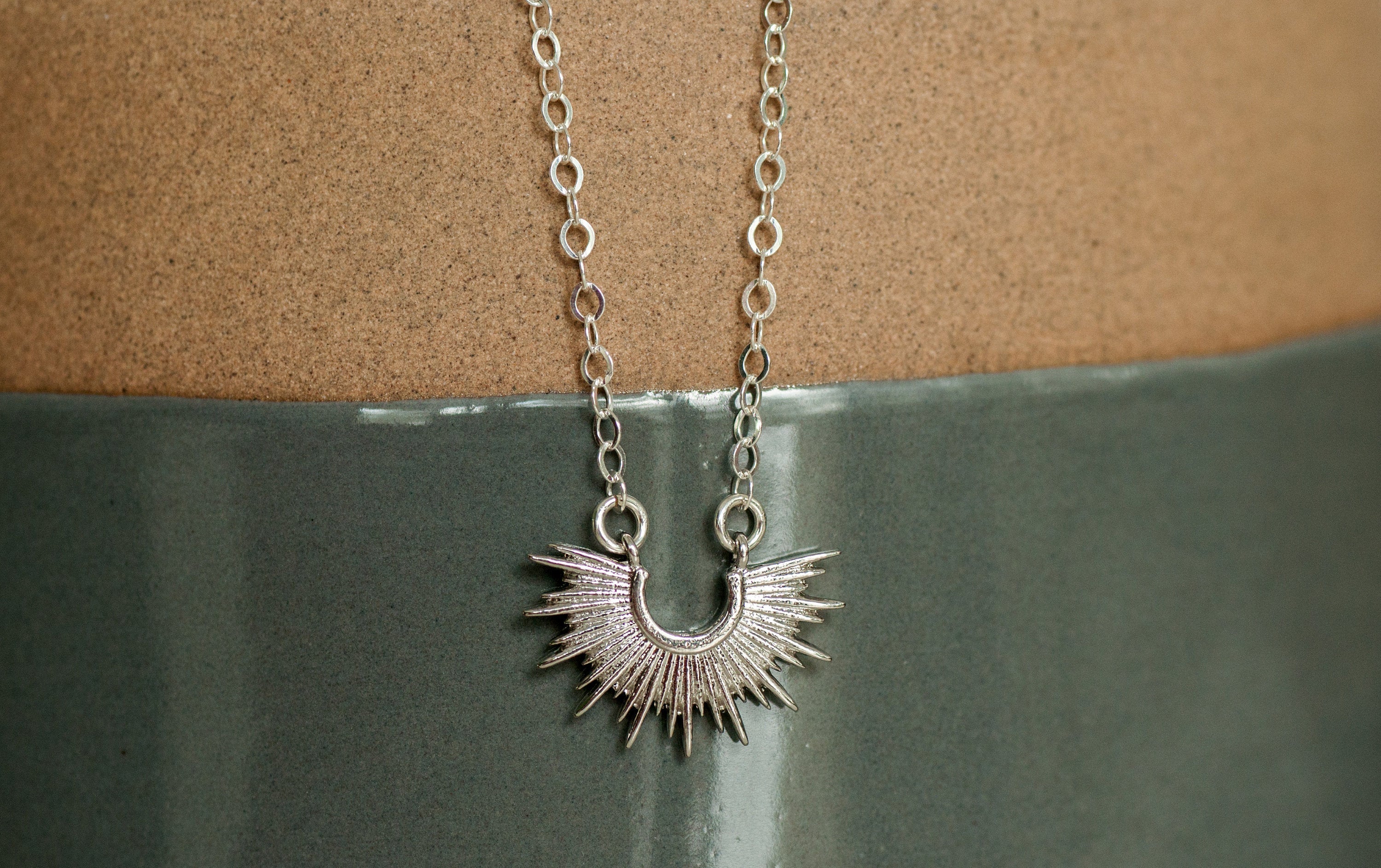 The Light Beam Necklace || Sunburst Necklace