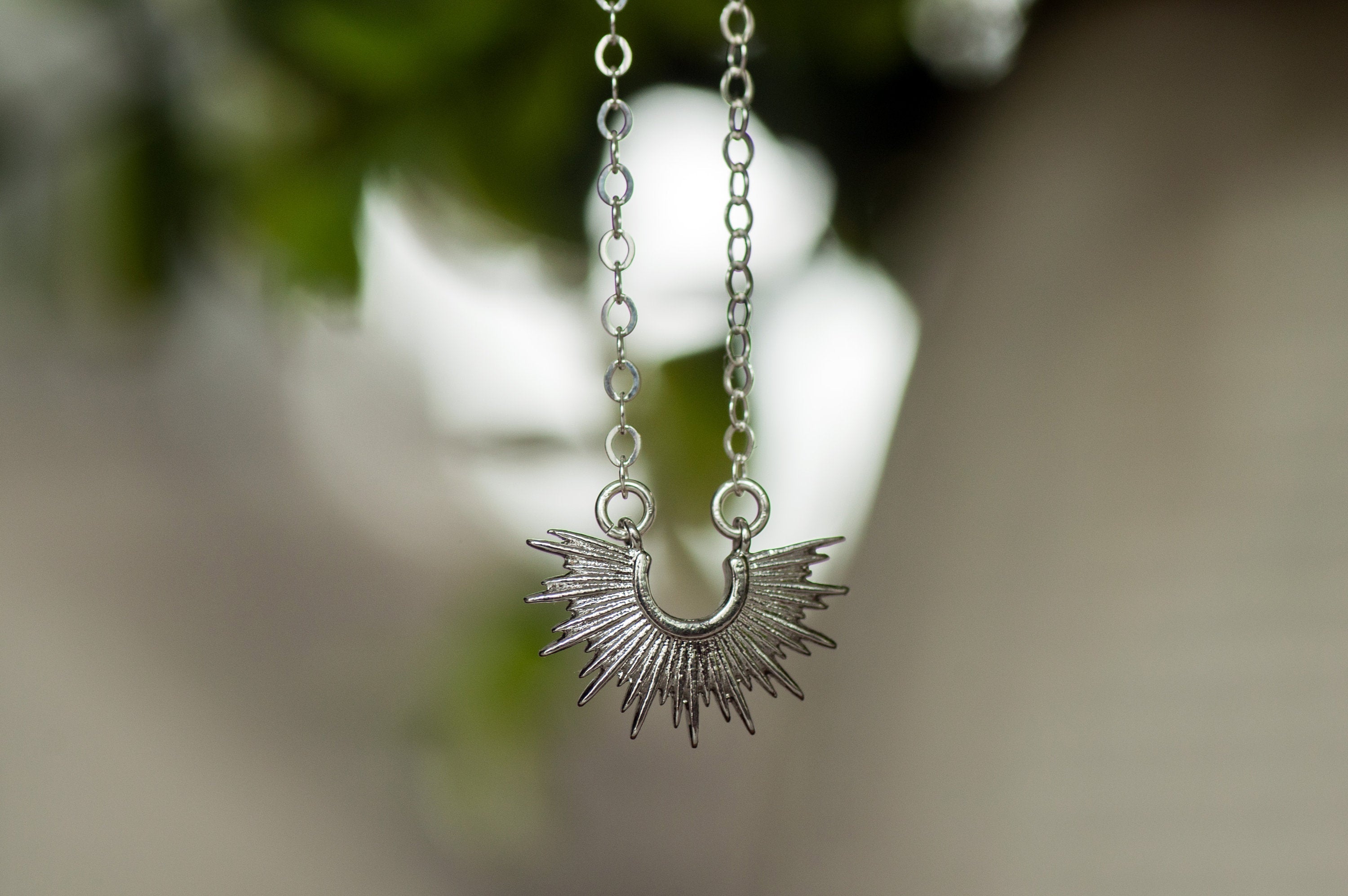 The Light Beam Necklace || Sunburst Necklace