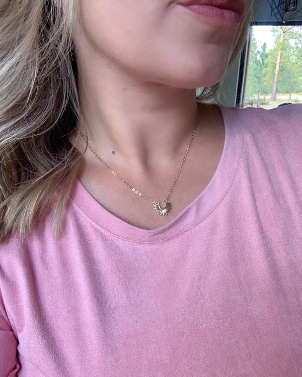 The Light Beam Necklace || Sunburst Necklace